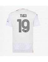 AC Milan Theo Hernandez #19 Vieraspaita Naisten 2023-24 Lyhythihainen